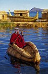 Peru boat natives